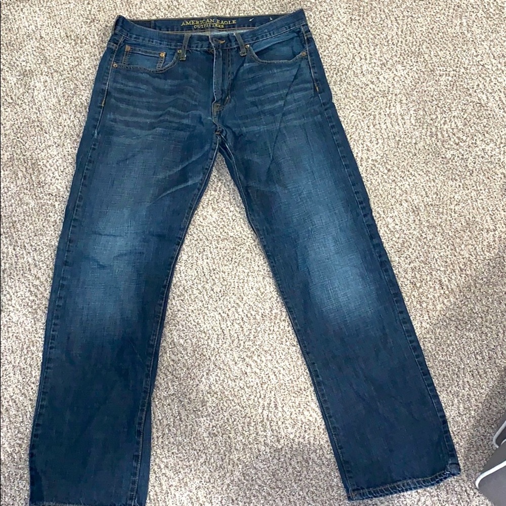 AMERICAN EAGLE MENS RELAXED FIT STRAIGHT JEANS